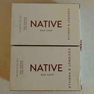 Native Bar Soap (2) Coconut and Vanilla